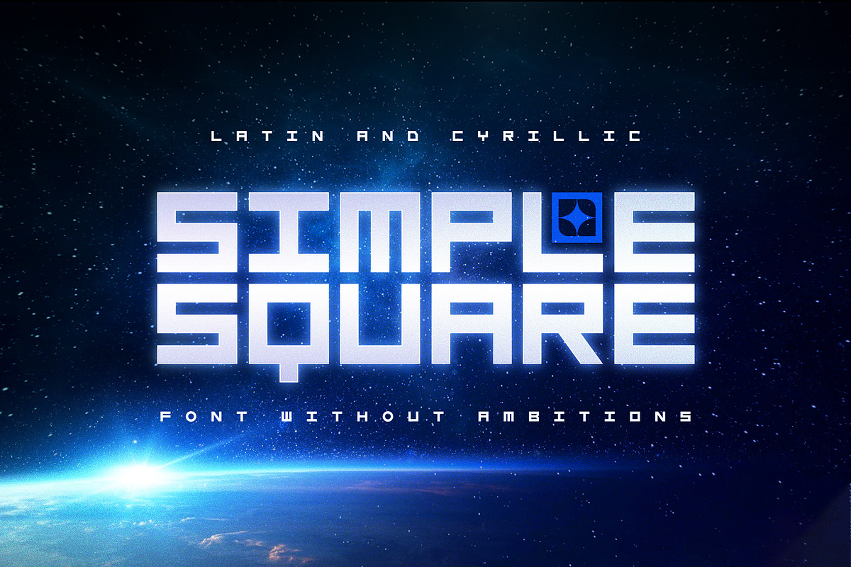 ST-SimpleSquare simple square font, a Font by Shimanov Types (Photo 1 of 5)