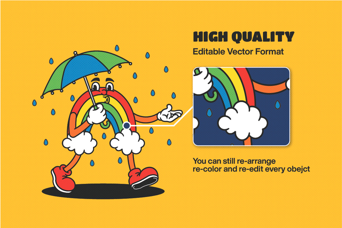 Retro Sky Park Illustration, an Object Illustration by Decoconio Design (Photo 5 of 8)