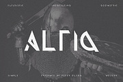 Altiq - Futuristic Font, a Font by MIIM (Thumbnail 1 of 6)