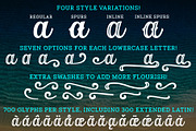 Orchid Key- a retro 4-font family, a Script Font by Missy Meyer (Thumbnail 2 of 8)