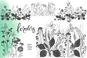 Wildherbs and flowers. Compositions., a Decorative Illustration by maritime_m (Thumbnail 5 of 12)