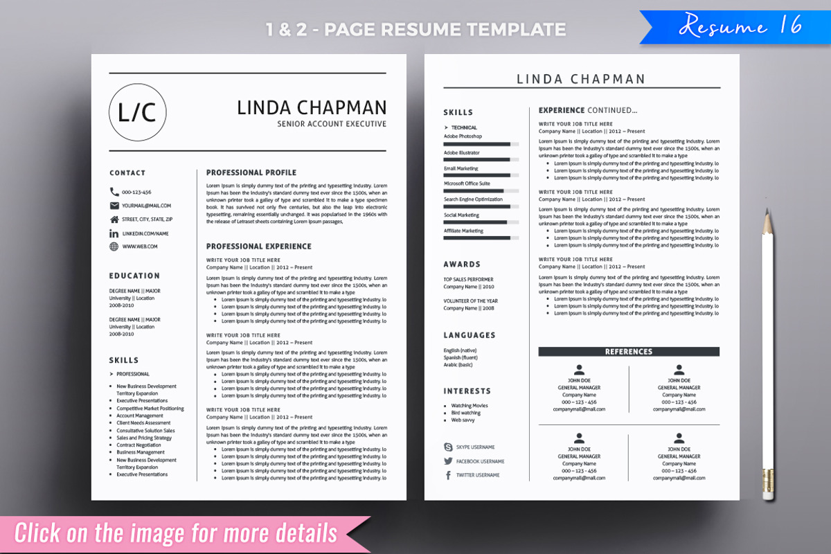 Resume/CV Mega Bundle, a Resume Template by A1RESUME (Photo 6 of 21)