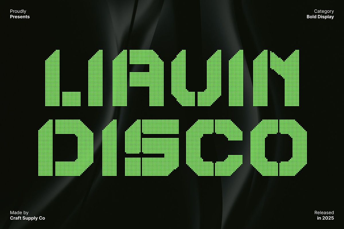 Liavin Disco, a Sans Serif Font by Craft Supply Co. (Photo 1 of 8)