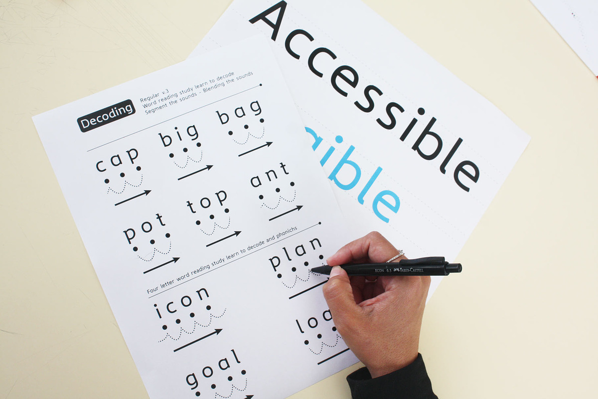 Accessible Font Version 2, a Font by Educational Design (Photo 15 of 16)