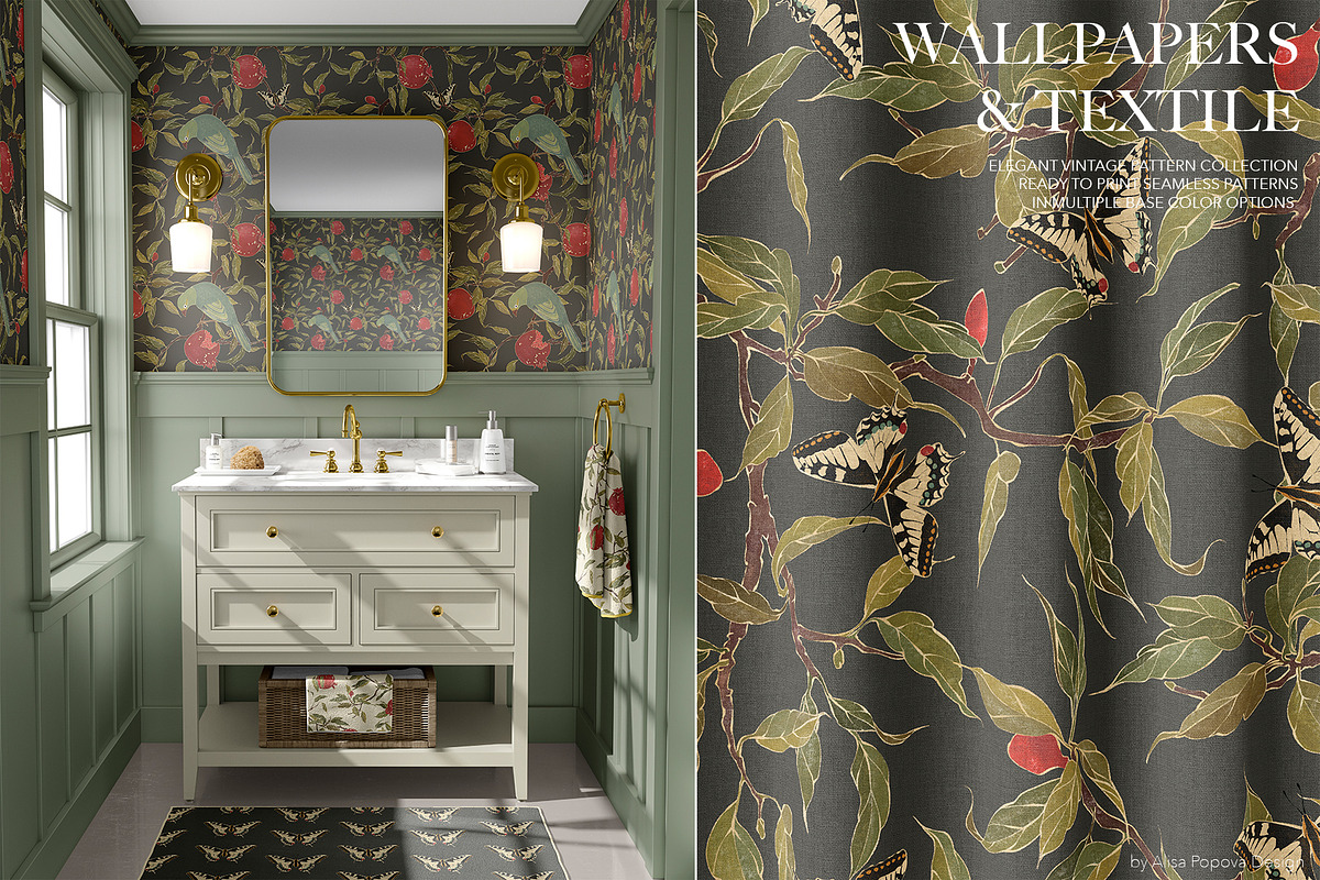 Vintage Garden - Pattern Collection, a Pattern Graphic by Alisa Fimen Design (Photo 3 of 10)