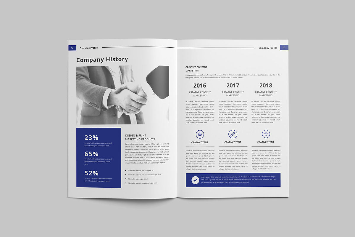 Company profile Template, a Brochure Template by Tanber Hossen (Photo 7 of 14)