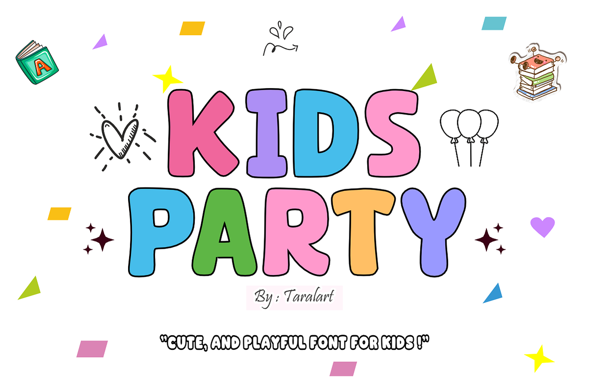 Display Kids - Playful Cartoon Font, a Sans Serif Font by KiddoGlyphs Studio (Photo 2 of 5)