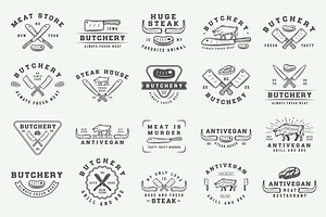 Vintage Butchery Emblems