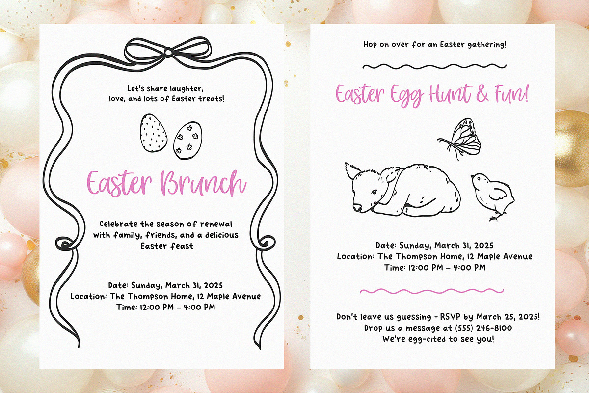 DAINTY EASTER - whimsy hand drawn, a Seasonal Illustration by Madiwaso (Photo 12 of 14)