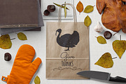 Thanksgiving turkey silhouette, an Animal Illustration by Zhemchuzhina (Thumbnail 1 of 3)