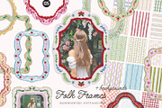 FOLK Frames & Backgrounds, an Illustration by SunnyAfternoons (Thumbnail 1 of 12)
