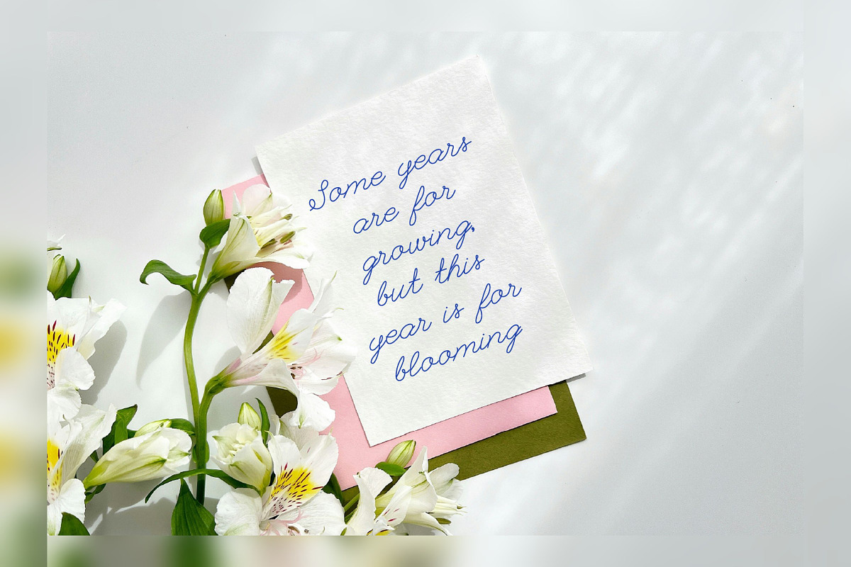 WK Quade - Monoline Script Font, a Script Font by Waris Studio (Photo 7 of 9)