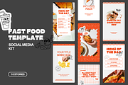 Fast Food Instagram Template Kit, a Social Media Template by Mila Estudio (Thumbnail 5 of 6)