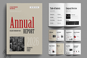 Corporate Annual Report Template, a Flyer Template by MightyDesign (Thumbnail 1 of 6)