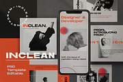 INCLEAN - Social Media Kit Bundle, a Social Media Template by Dirtytemp Studio (Thumbnail 1 of 14)
