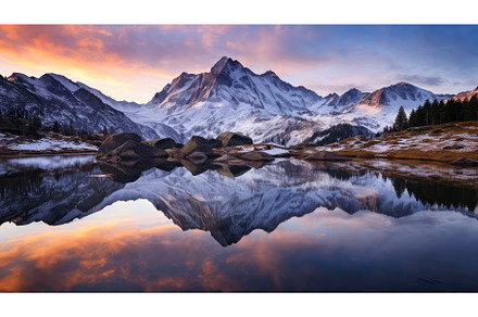 tourism peak dawn light landscape ai, a Nature Photo by pikepicture