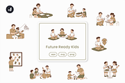 Future Ready Kids Illustration, an Object Graphic by Jump Studio (Thumbnail 1 of 12)