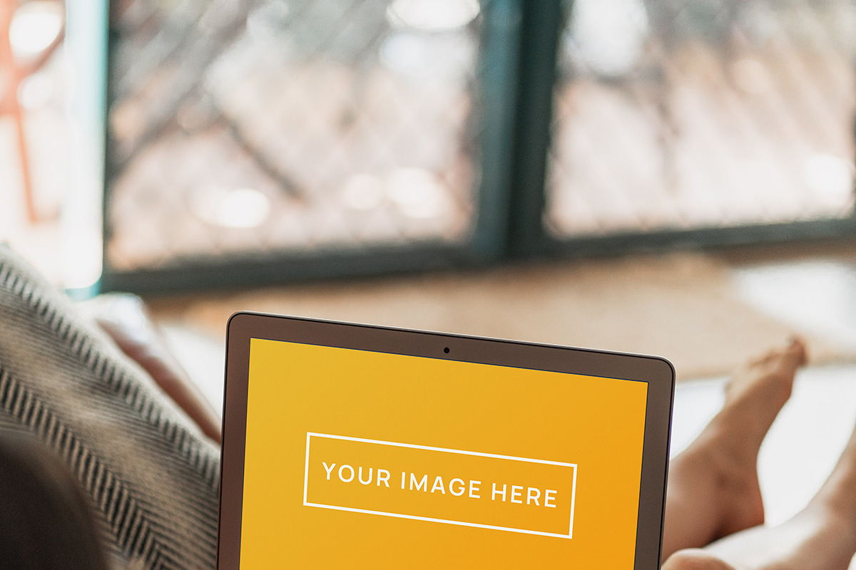 MacBook Air  Person Photo Mockup, a Mac Mockup by Edito (Photo 2 of 2)