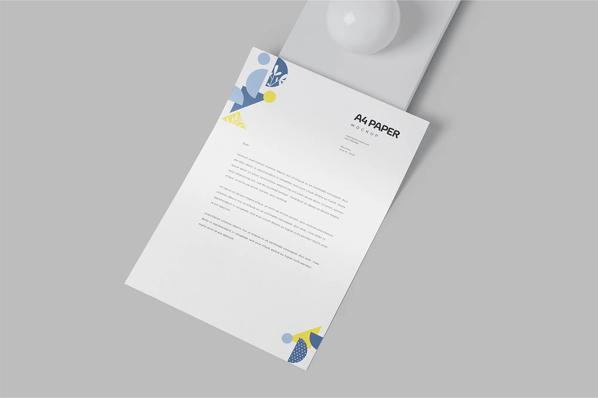 4 A4 Size Paper Mock Ups, an Advertising Mockup by megostudi0 (Photo 6 of 6)
