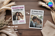 Newspaper Wedding Template, an Invitation Template by ZoloDesignHub (Thumbnail 5 of 10)