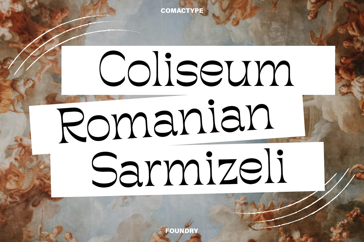 Rompluck - A Display Typeface, a Serif Font by Comactype Foundry (Photo 4 of 20)