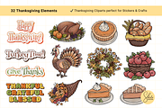 Thanksgiving Clipart Set - Colored, a Seasonal Illustration by shielscreations (Thumbnail 3 of 4)
