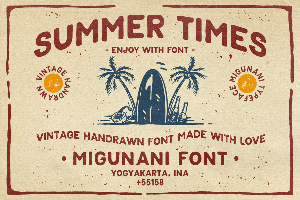 Migunani Typeface, a Sans Serif Font by Oldden Works (Photo 1 of 5)