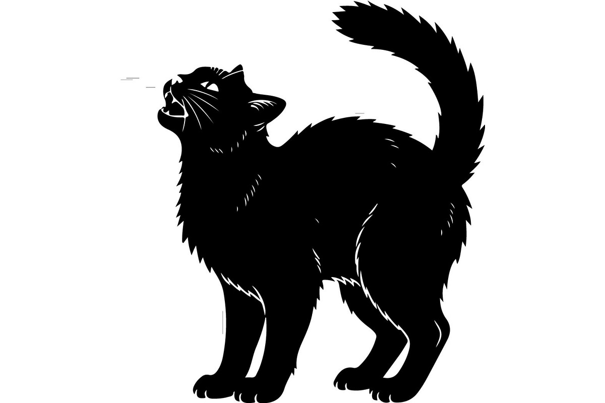 Cute Cat Silhouette Mega Vector Bund, an Animal Illustration by Designer_Momina (Photo 17 of 34)