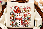 Perched, Bossy & Festive Christmas, a Seasonal Illustration by Craft Nest (Thumbnail 2 of 6)