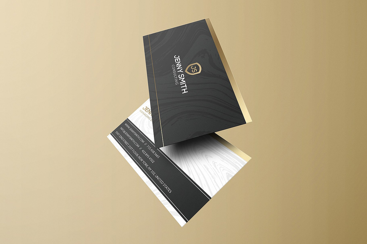 50 Golden Business Cards Bundle, a Business Card Template by Marvel (Photo 22 of 51)