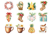 Tropical Christmas Clipart, an Illustration by Design Market (Thumbnail 2 of 3)