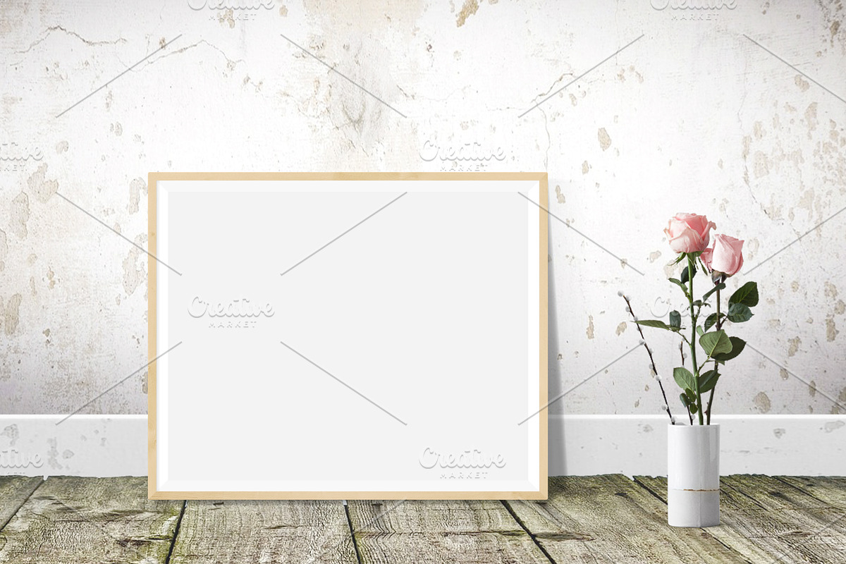 Rustic frame mockup 8x10 / 16x20, a Print Template by PinkJellyfish (Photo 6 of 12)