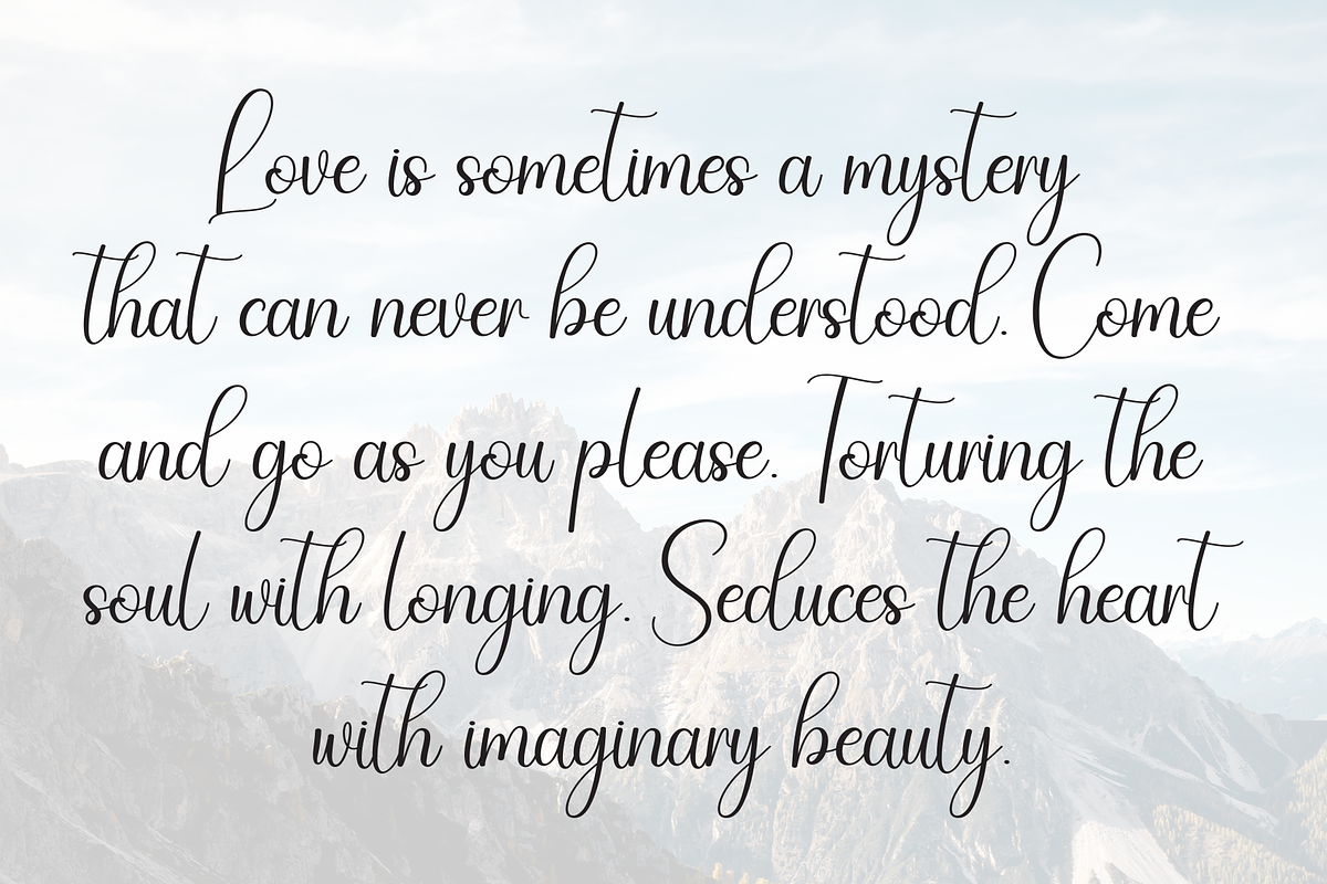 Simphony | Script Font, a Handwritten Font by Scratchones (Photo 6 of 9)