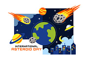 10 World Asteroid Day Illustration, a Technology Illustration by denayunebgt (Thumbnail 4 of 4)