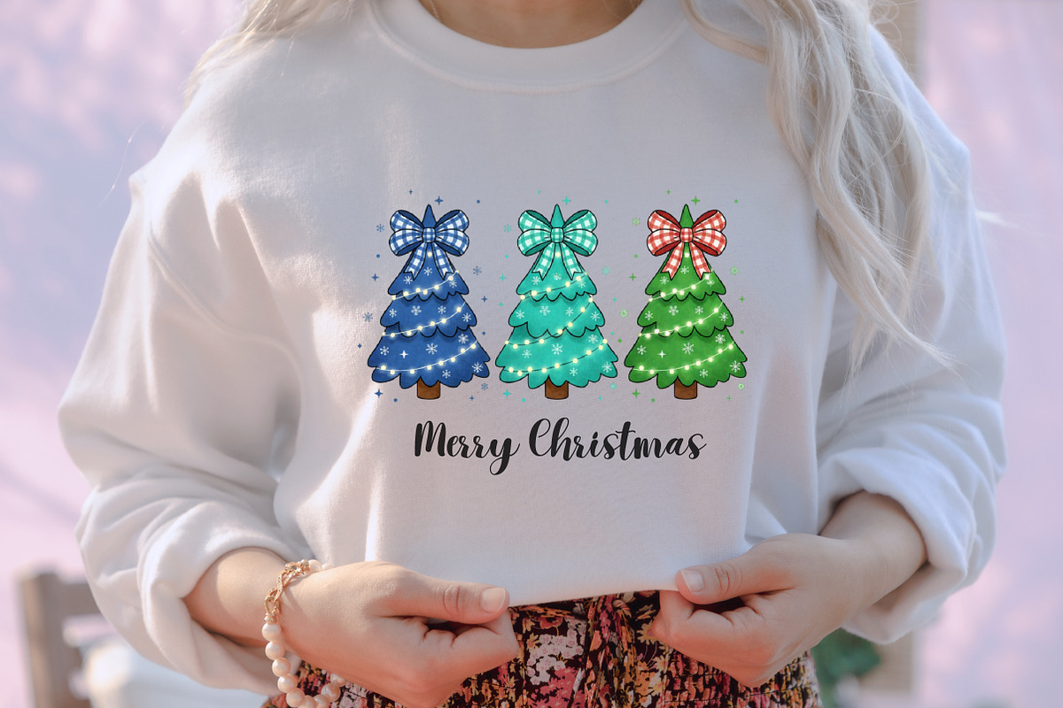 Christmas Tree PNG, Snow Scene Clipa, an Illustration by designcity5 (Photo 2 of 8)