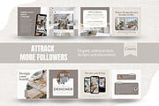 Interior Design Instagram Templates, a Social Media Template by EliteMatidi (Thumbnail 7 of 9)