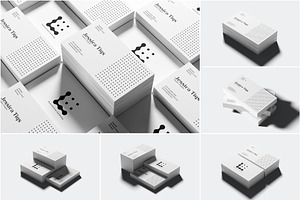 Stacked Business Card Mockup, an Advertising Mockup by Rizky Audymas
