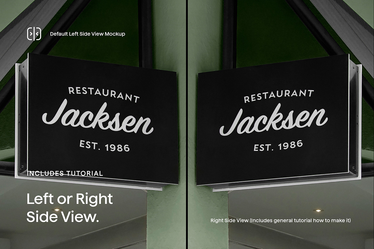 30 Signs & Facade Logo Mockups - V3, an Advertising Mockup by Asylab (Photo 7 of 38)
