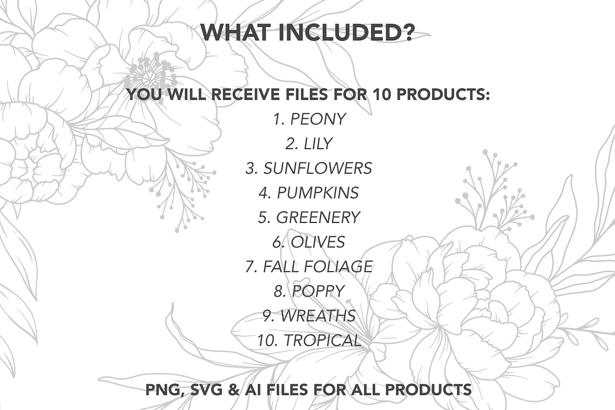 Floral Line Art Bundle 700+, an Illustration by CaraulanStore (Photo 2 of 7)