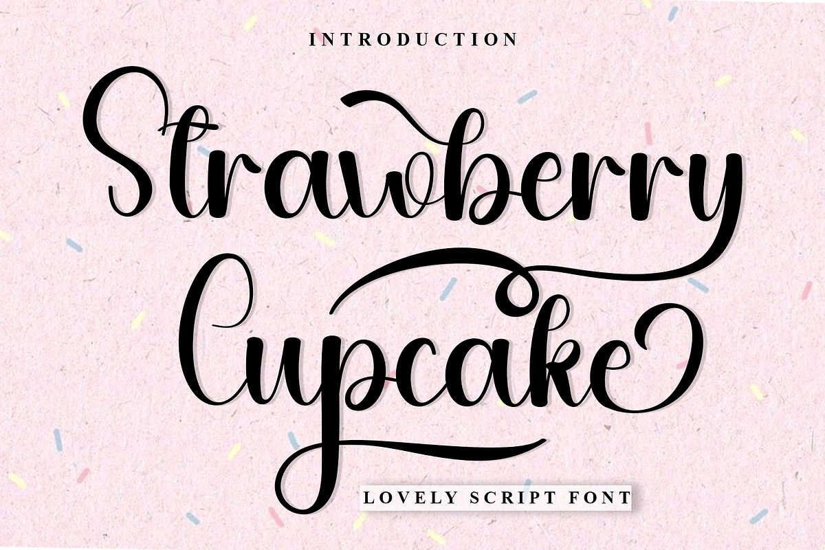 Strawberry Cupcake, a Handwritten Font by InermediaSTUDIO (Photo 1 of 8)