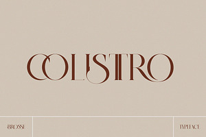 BROSSE Classy Ligature Serif