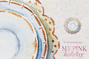 Watercolor My Pink Menu Clipart, a Seasonal Illustration by ArtCreationsDesign (Thumbnail 7 of 7)