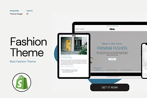 Elegant Fashion Shopify Theme Blue