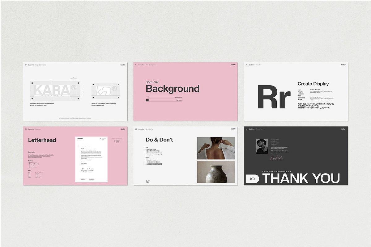Kara Brand Guidelines | CANVA, a Presentation Template by Graphpexel (Photo 8 of 8)