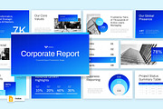 Corporate Report Google Slides, a Presentation Template by Loin Studio (Thumbnail 1 of 4)
