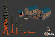 Pacific NW Forest: Toon Low Poly, an Environmental 3D Model by Pixel Landing (Thumbnail 6 of 13)