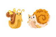 Cute snails set, seamless patterns, an Animal Illustration by Good Studio (Thumbnail 11 of 18)