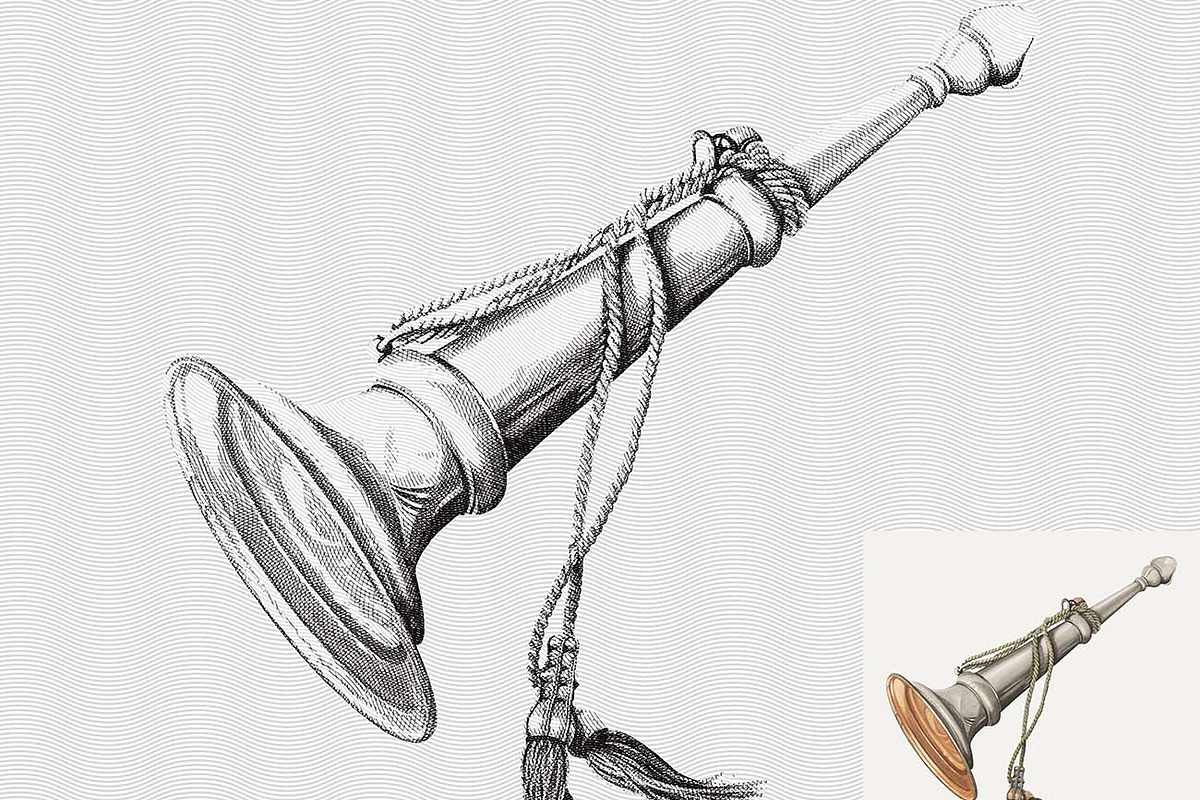 Easy Engraving Effect Ps Action, a Brushes & More by Studio Retouch (Photo 2 of 15)