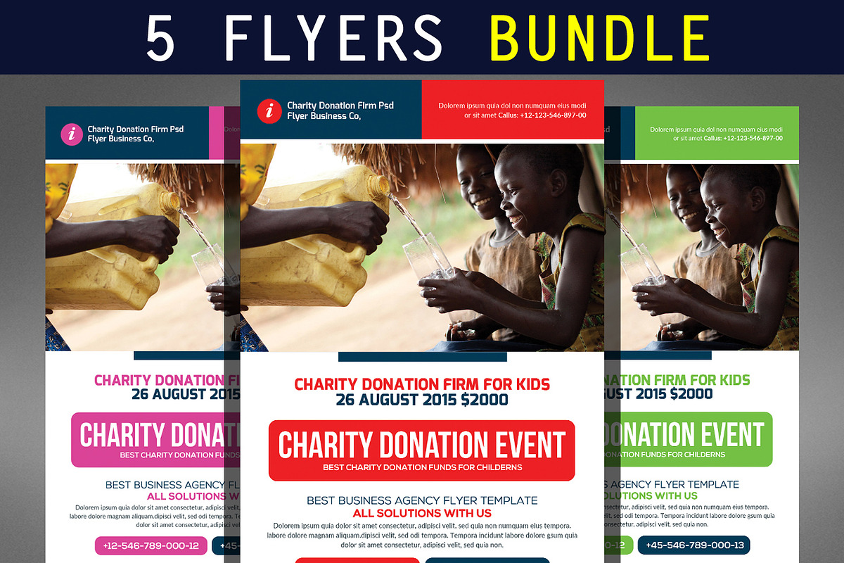 Global Business Flyers Bundle, a Flyer Template by Graphic Templates (Photo 1 of 6)