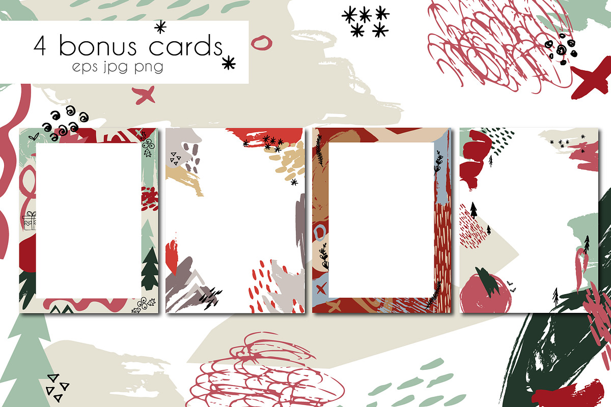 Christmas shapes collage maker, a Pattern Graphic by Cozy pattern shop (Photo 6 of 8)